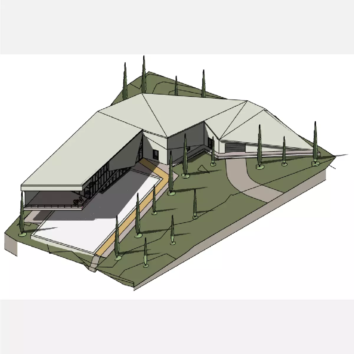 Mount House - Revit 3D model_0