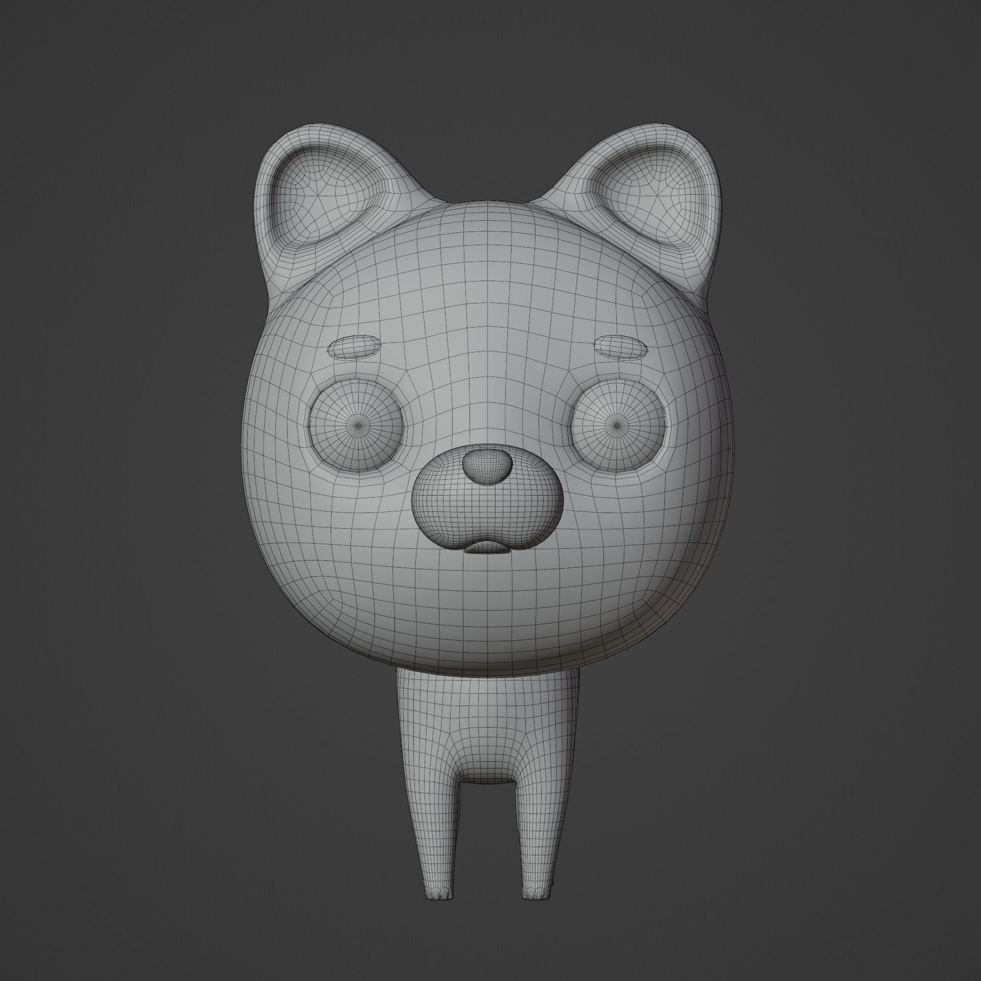 cartoon cat 3D model_9