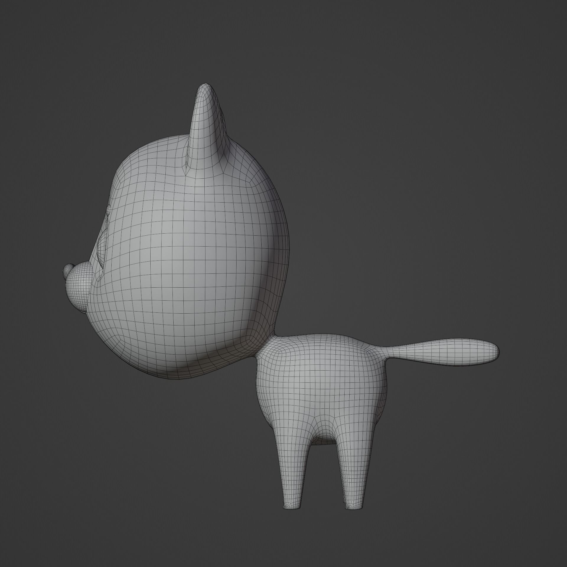 cartoon cat 3D model_11