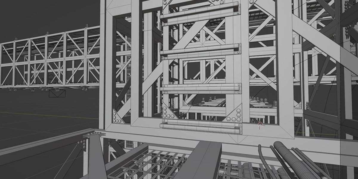 Industrial and structure Quickstart Kitbash modular assets 3D model_12