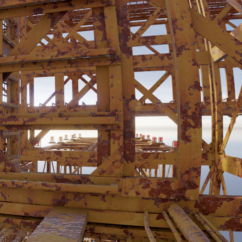 Industrial and structure Quickstart Kitbash modular assets 3D model_5