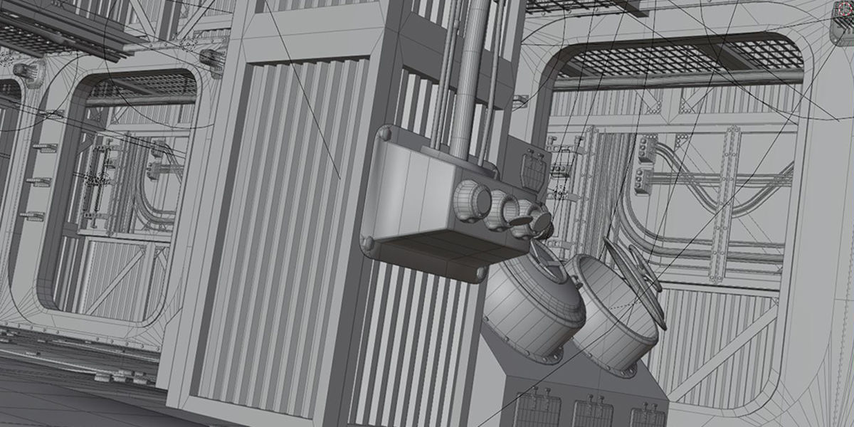 Industrial and structure Quickstart Kitbash modular assets 3D model_10