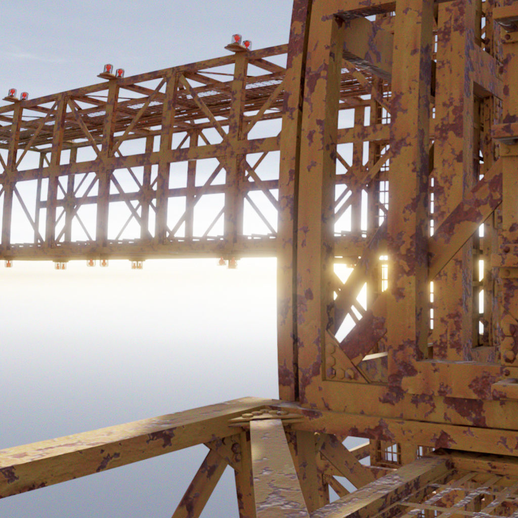 Industrial and structure Quickstart Kitbash modular assets 3D model_4