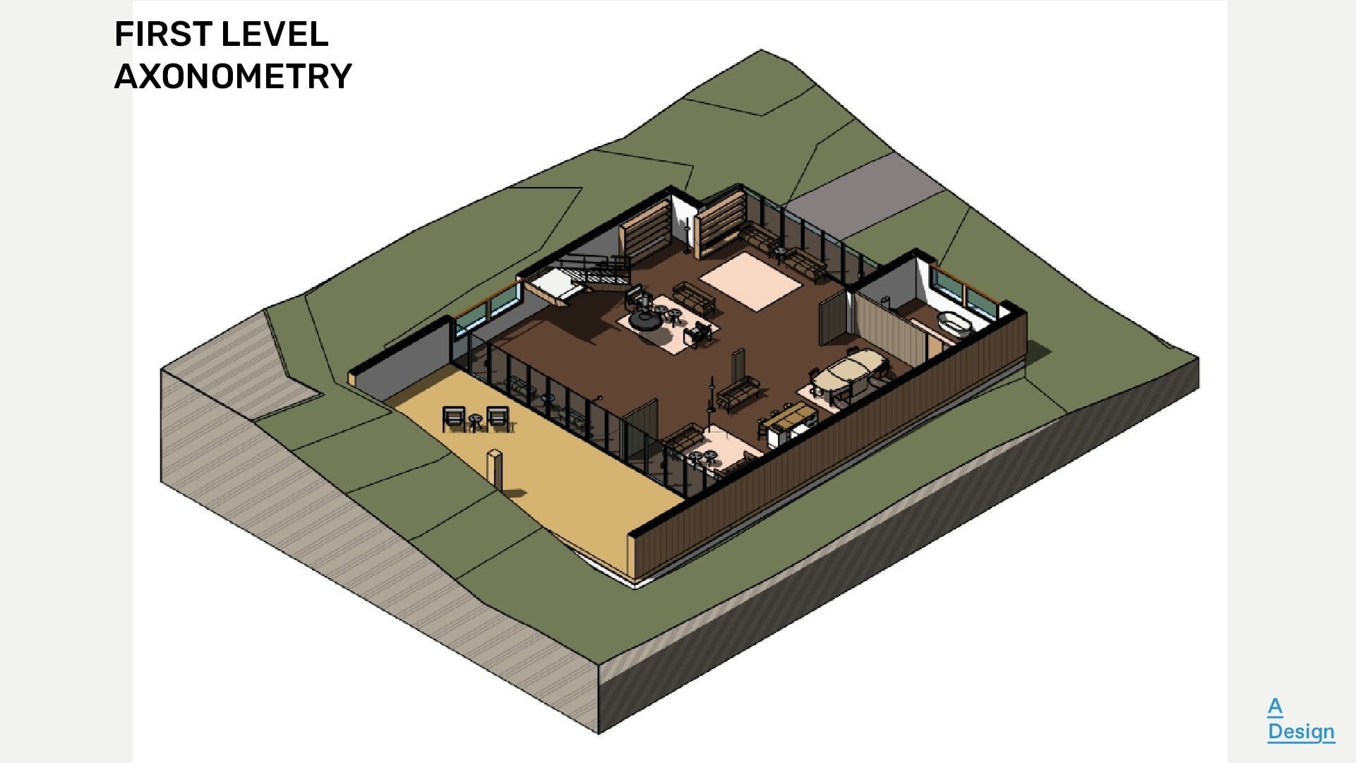 Two-storey house - Revit 3D model_2