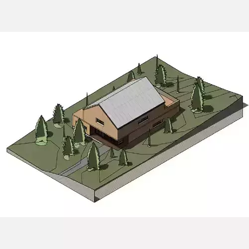 Two-storey house - Revit 3D model Two-storey house - Revit 3D model