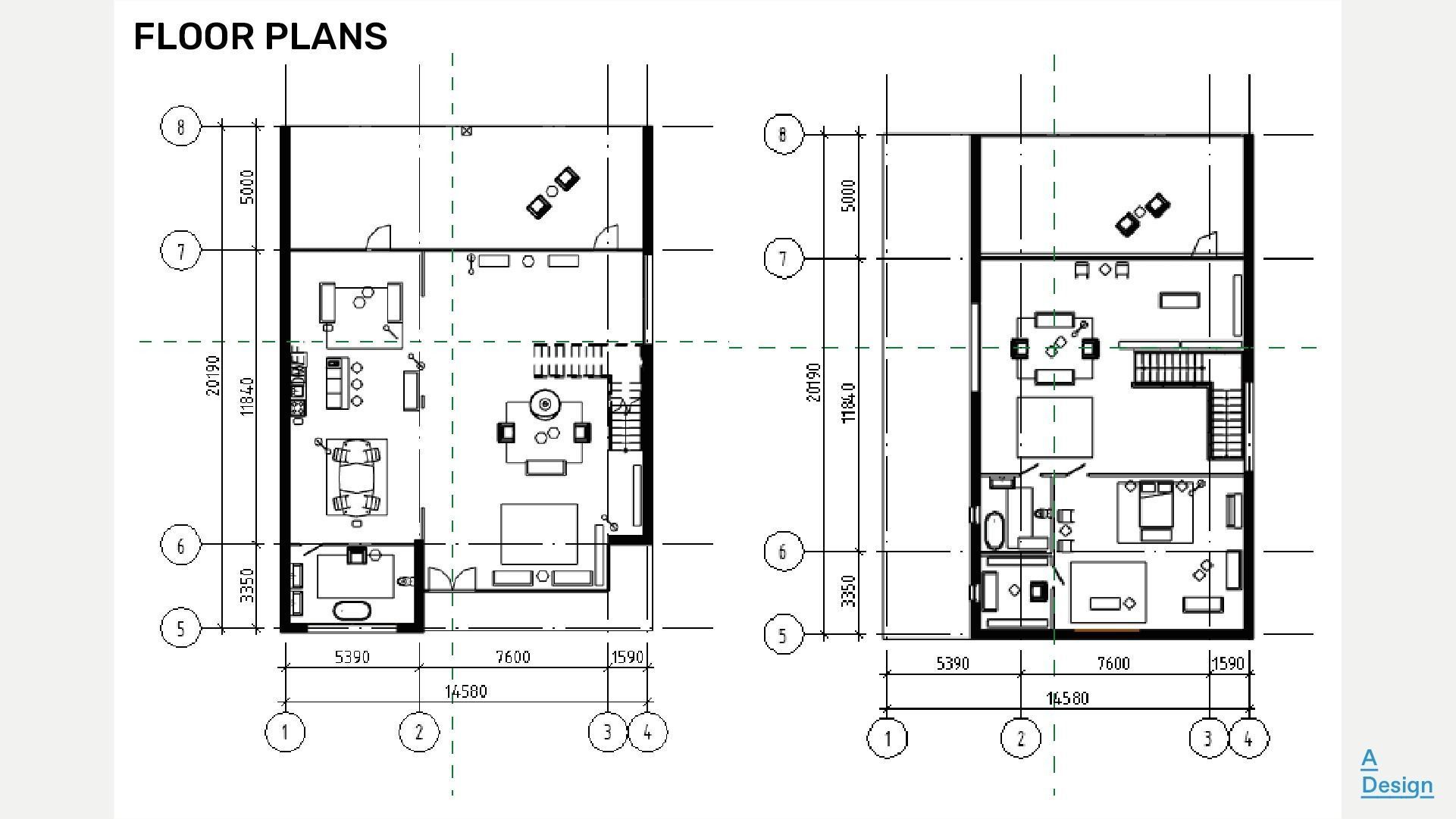 Two-storey house - Revit 3D model_4