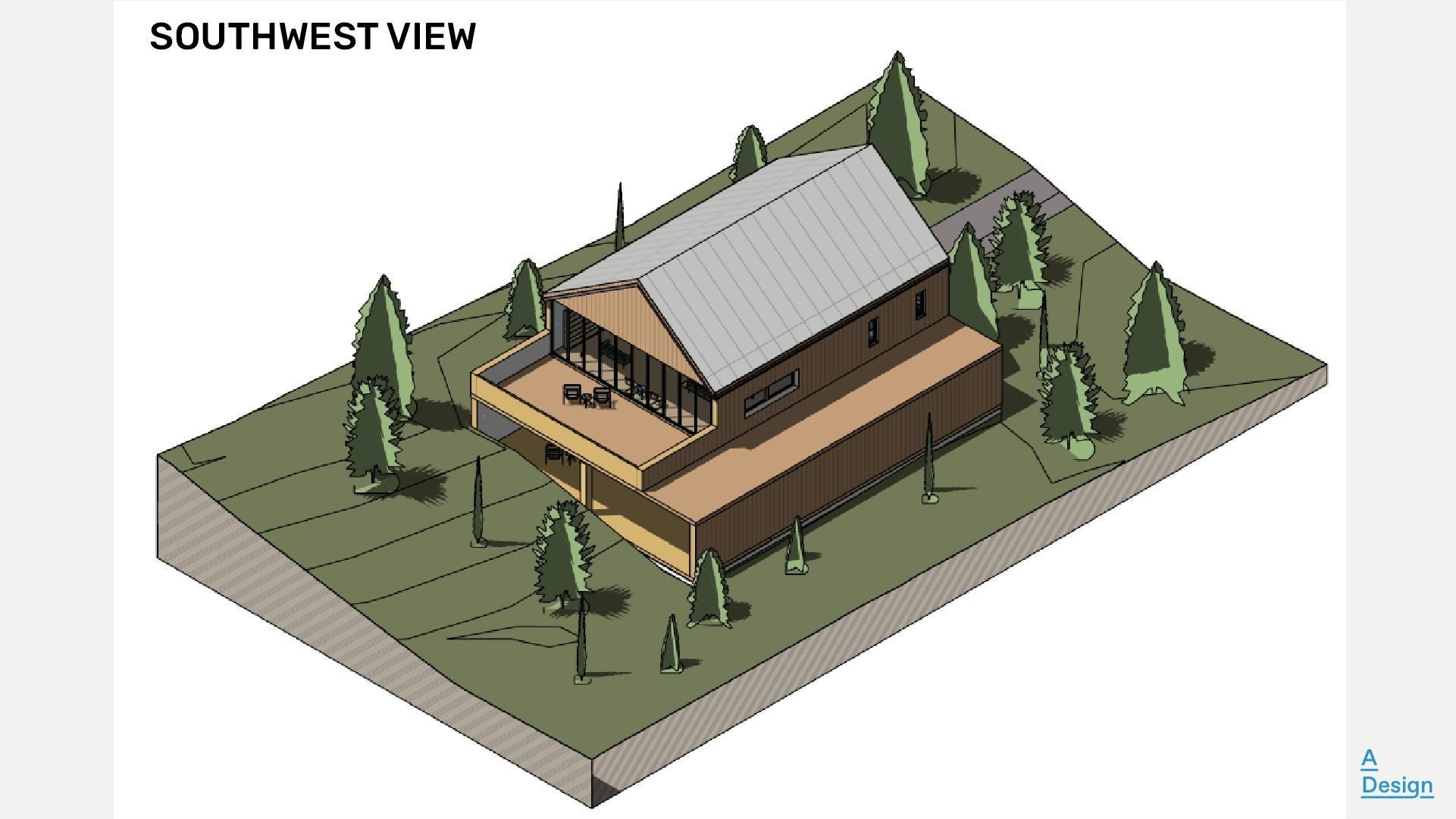 Two-storey house - Revit 3D model_1