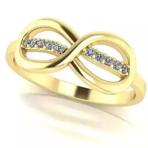 infinity ring with stones