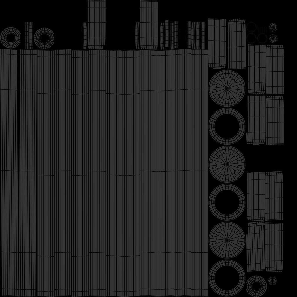 Coffee Table Set Minimalist Modern Three Variations 3D model_11