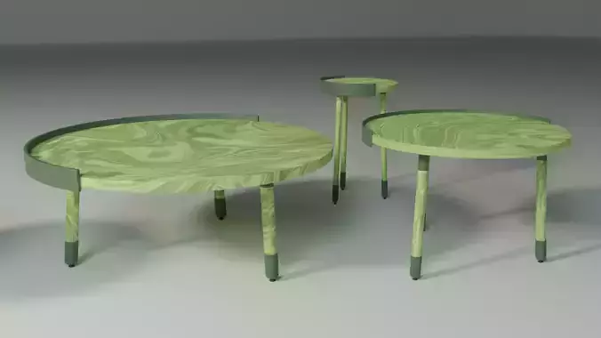 Coffee Table Set Minimalist Modern Three Variations