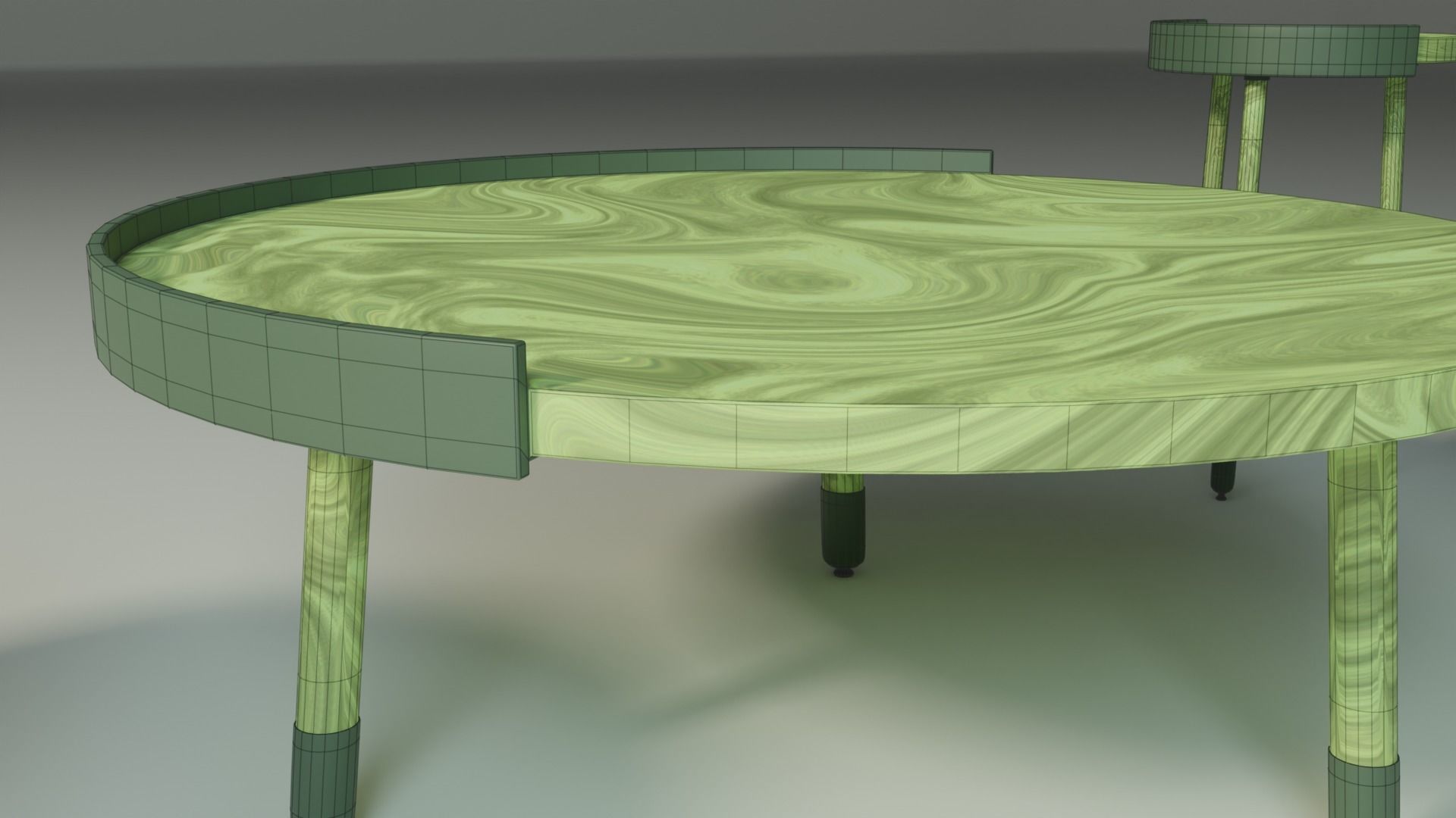 Coffee Table Set Minimalist Modern Three Variations 3D model_3