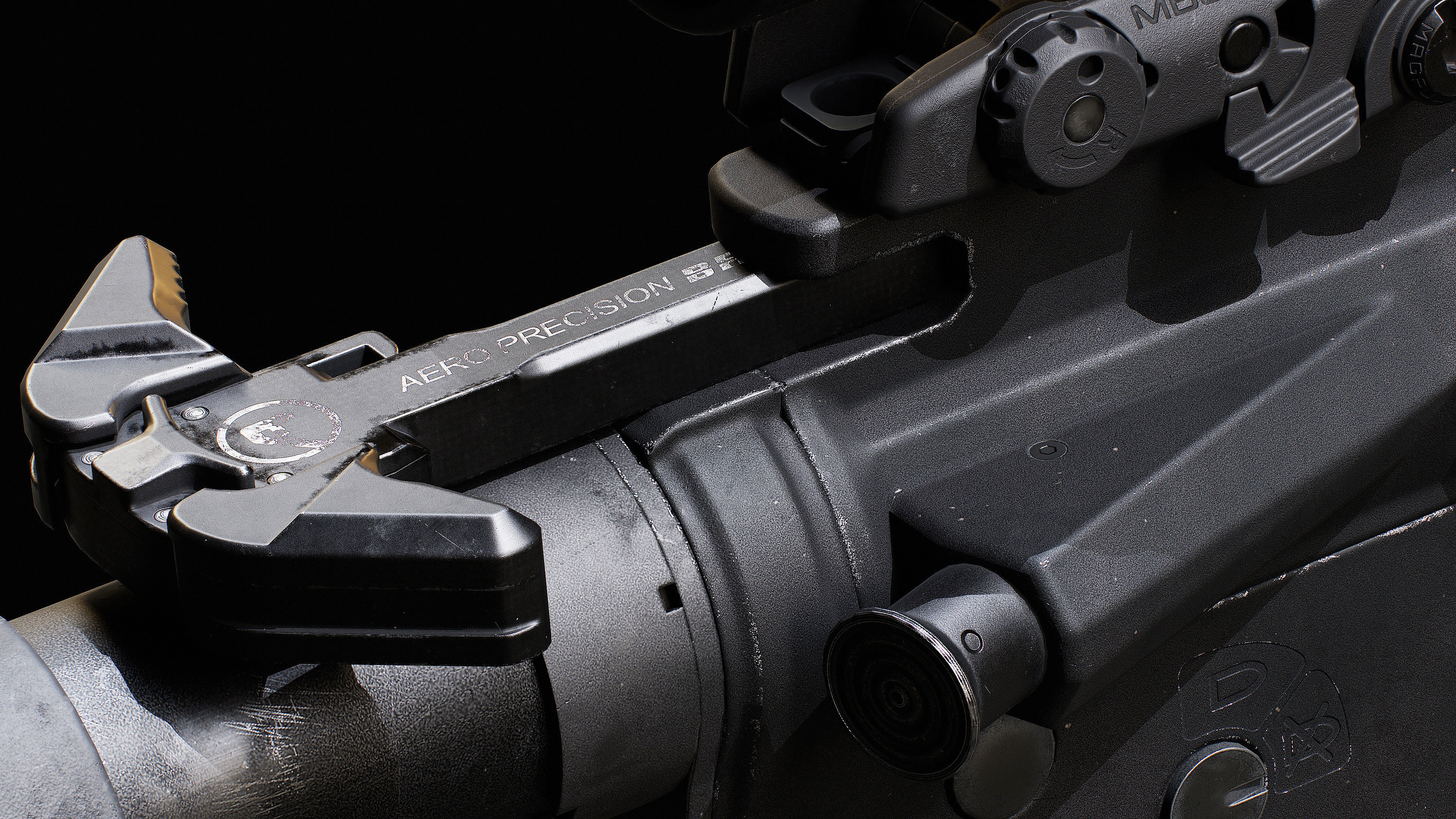 Ar15 AAA 3D Model Game Asset For FPS Low-poly 3D model_7