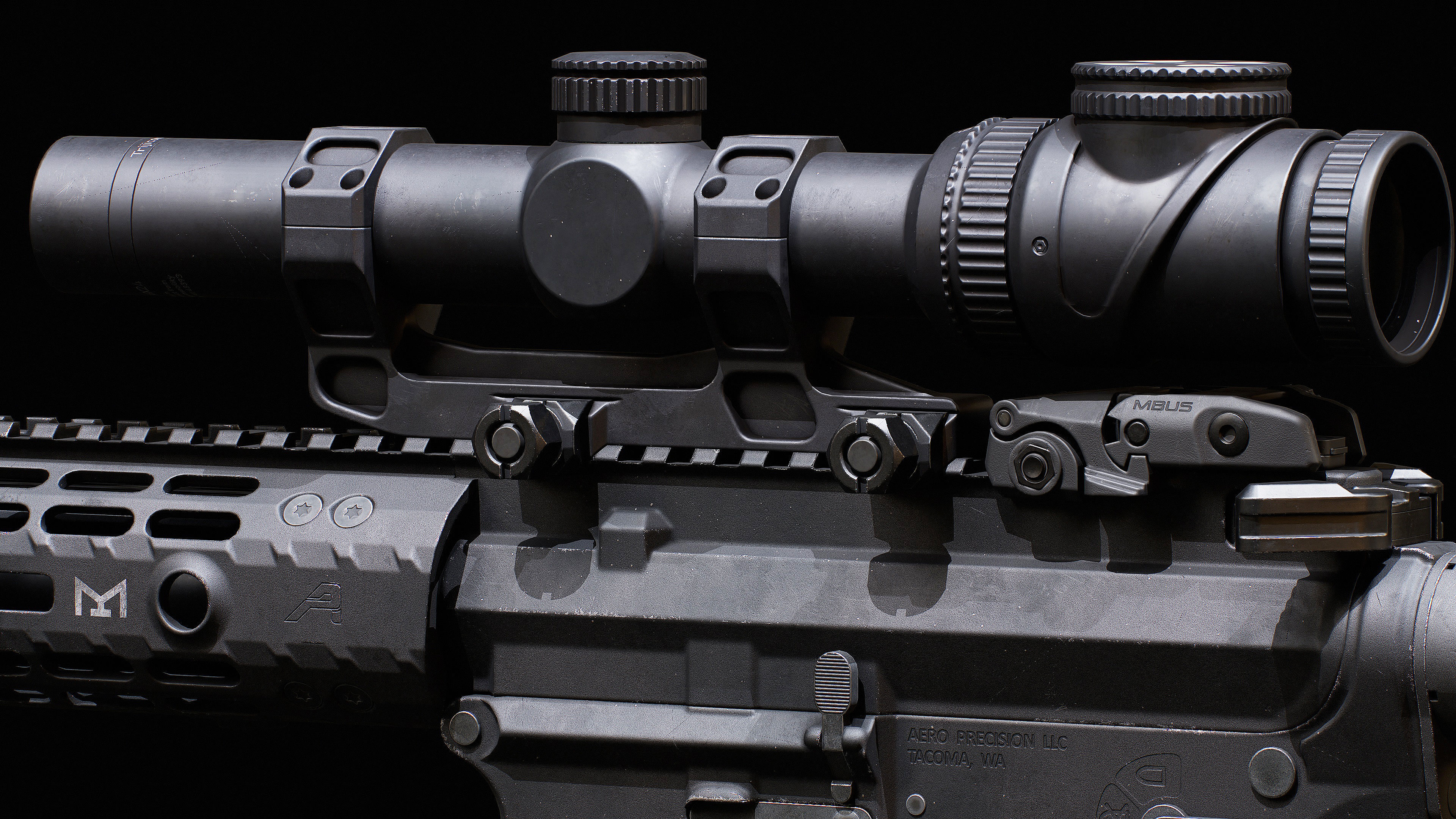 Ar15 AAA 3D Model Game Asset For FPS Low-poly 3D model_14