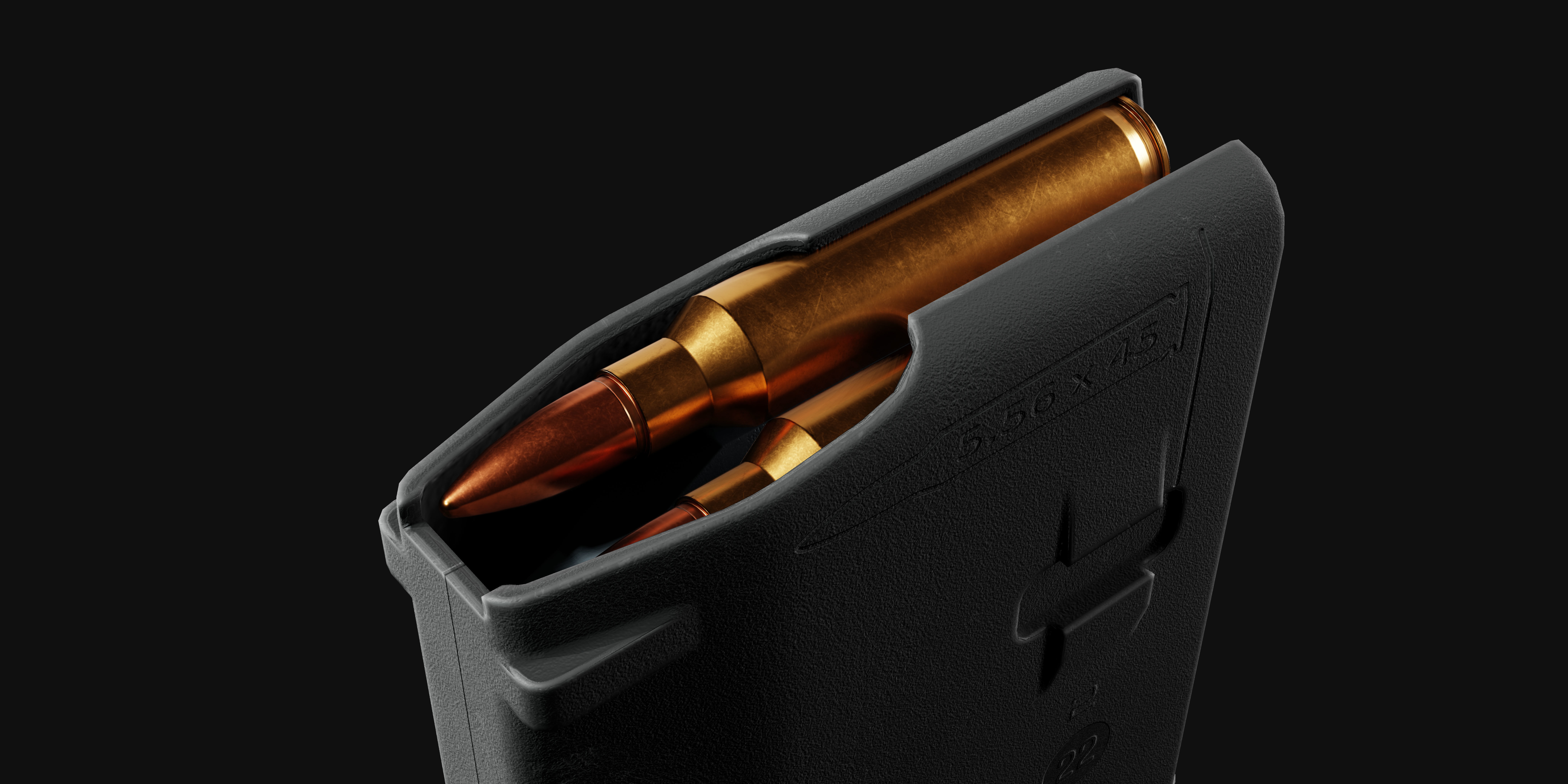 Ar15 AAA 3D Model Game Asset For FPS Low-poly 3D model_20