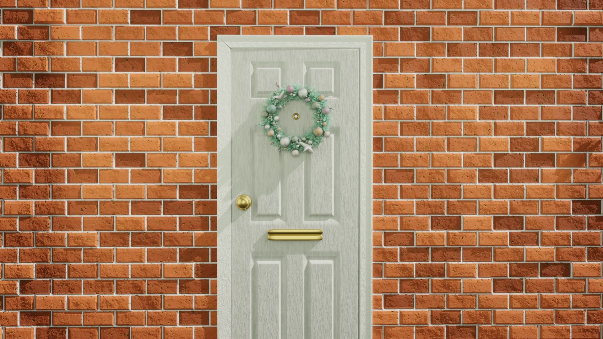 Christmas Wreath 3D model_3