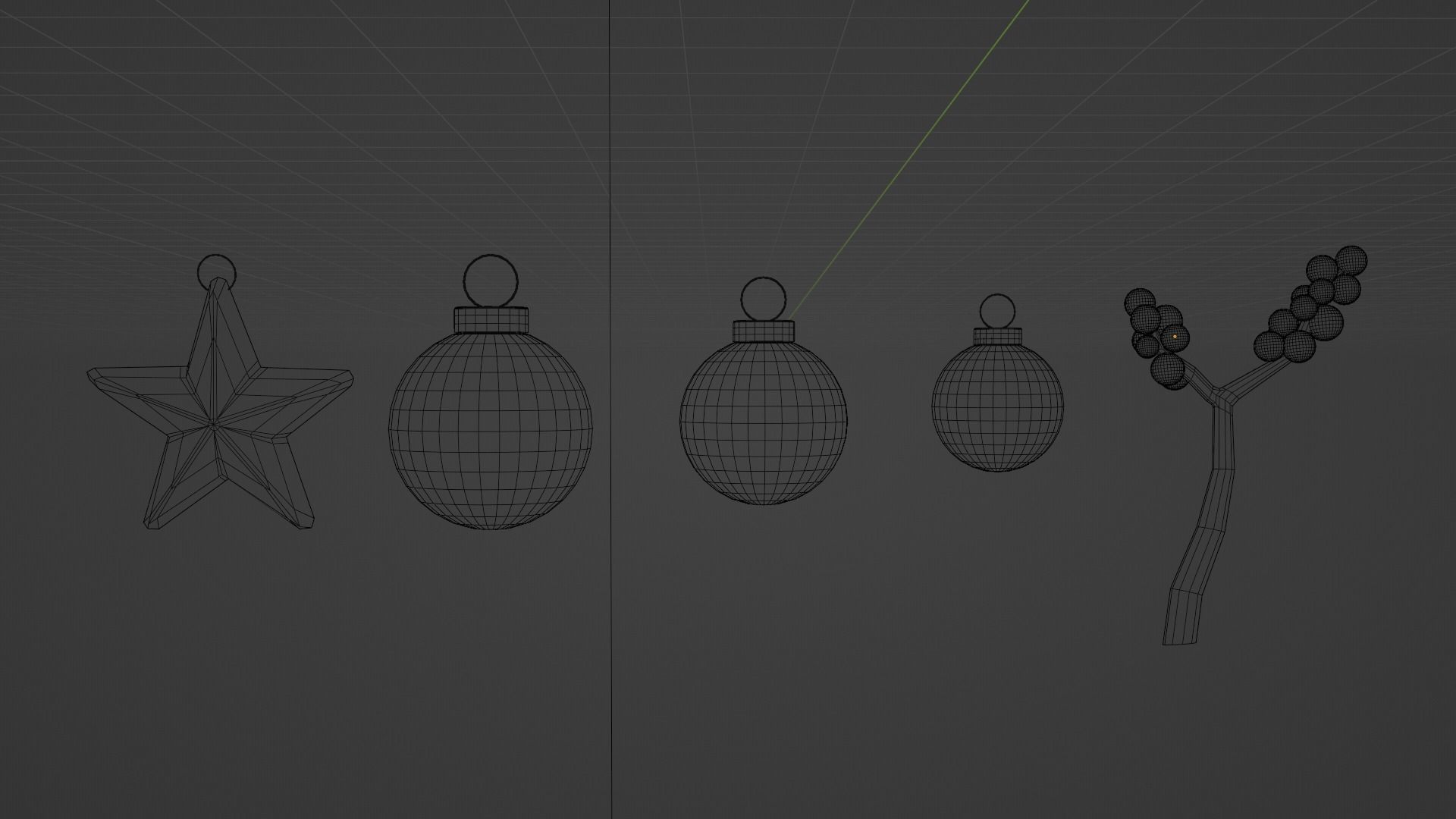 Christmas Wreath 3D model_14