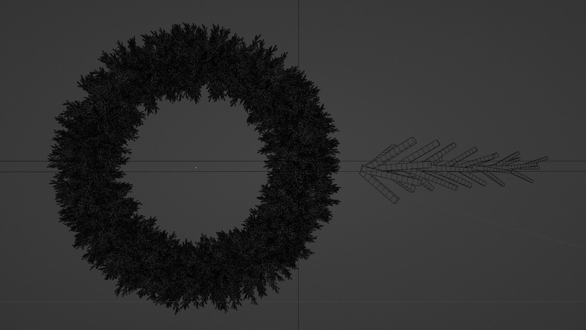 Christmas Wreath 3D model_17
