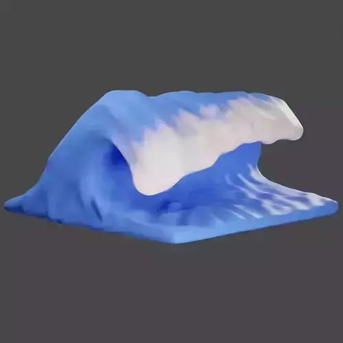 sea wave diorama