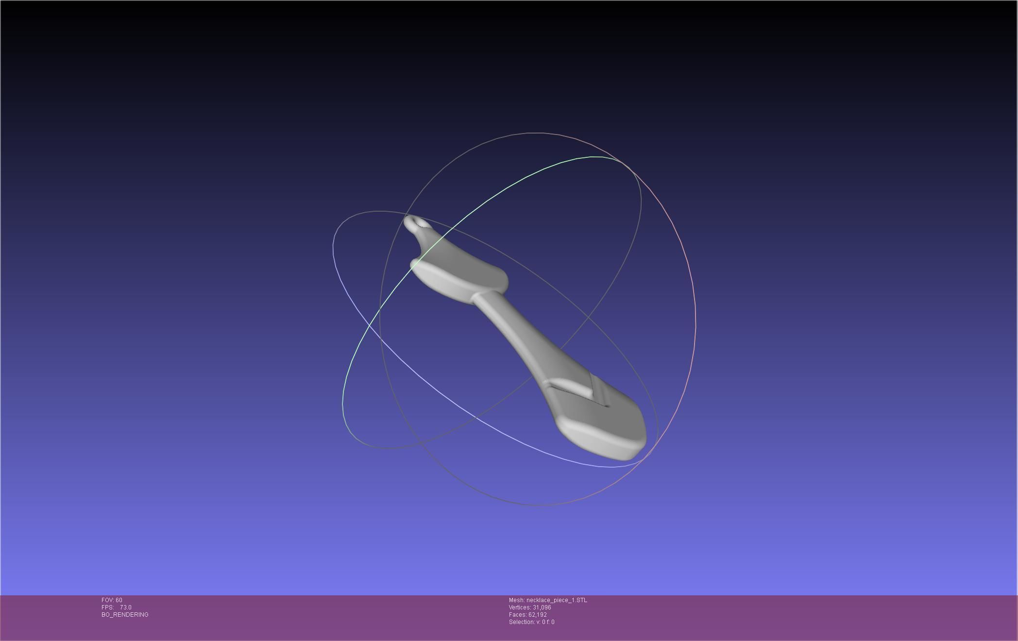 FFXIV Dancer Class Necklace Pendant 3D print model_1