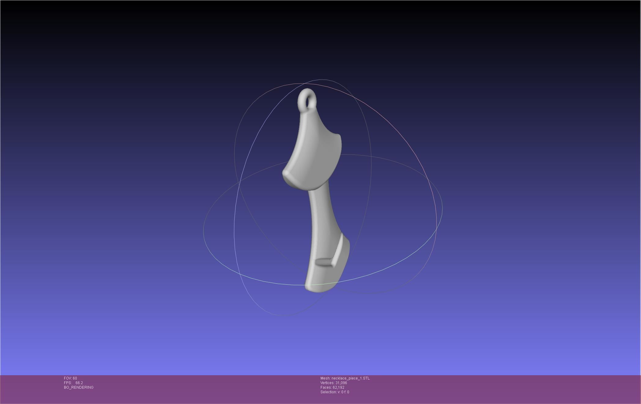 FFXIV Dancer Class Necklace Pendant 3D print model_7