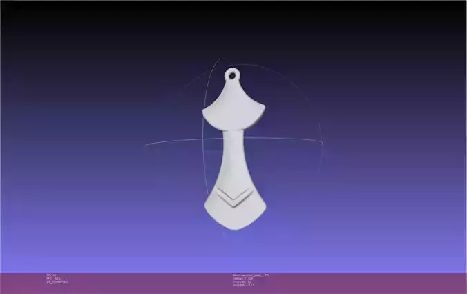 FFXIV Dancer Class Necklace Pendant 3D print model