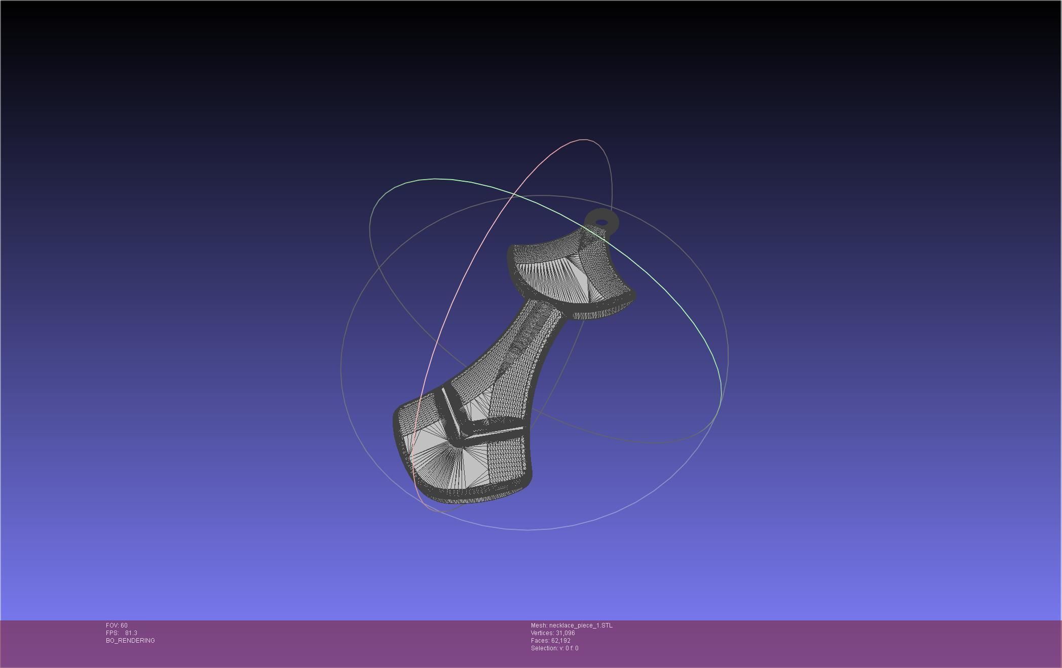 FFXIV Dancer Class Necklace Pendant 3D print model_5