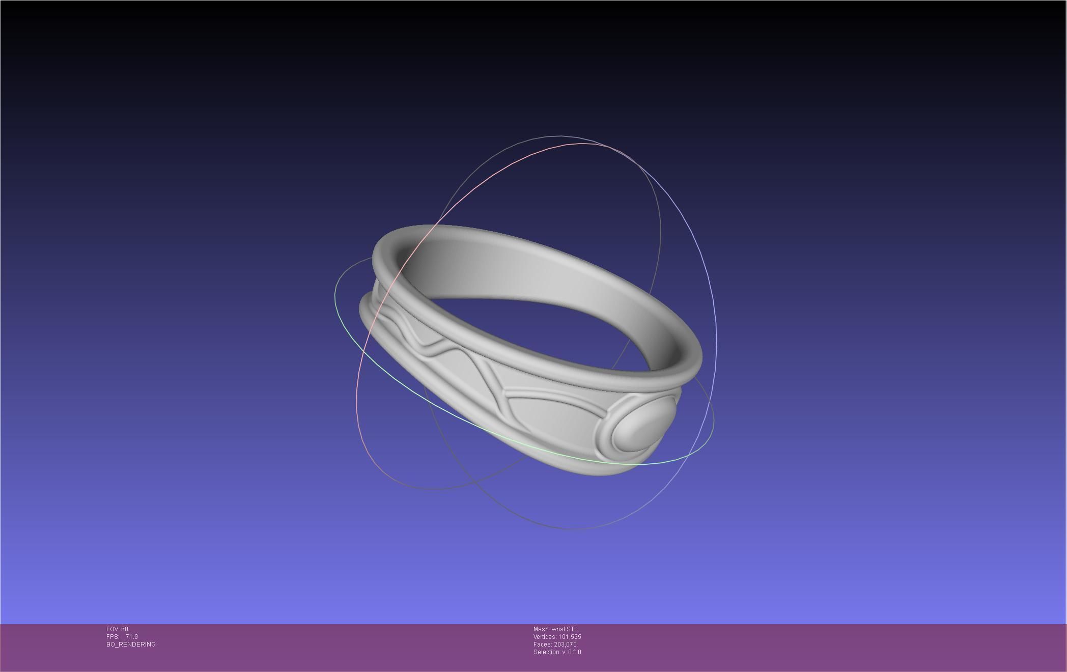 FFXIV Dancer Class Wrist Armband 3D print model_3