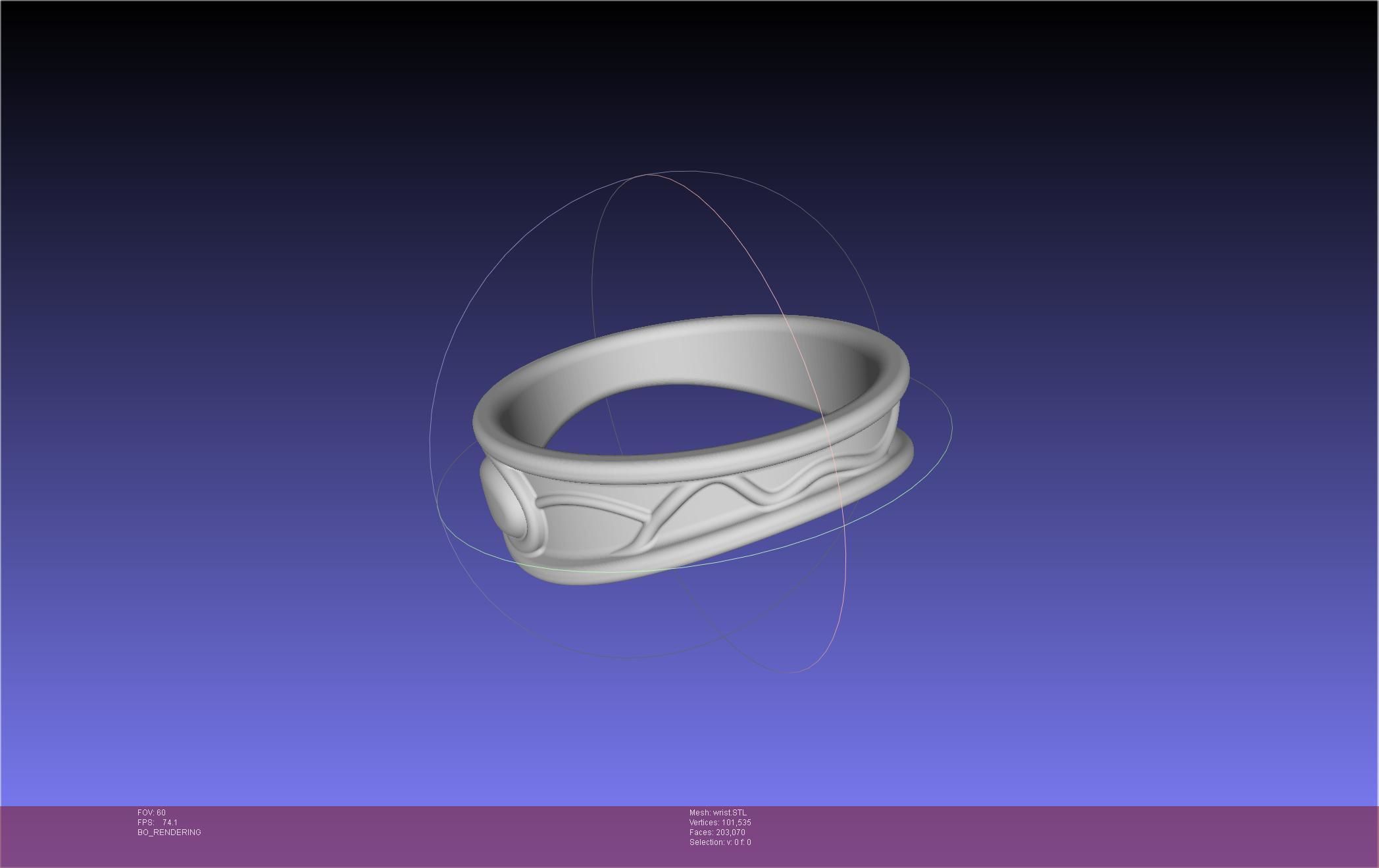 FFXIV Dancer Class Wrist Armband 3D print model_6