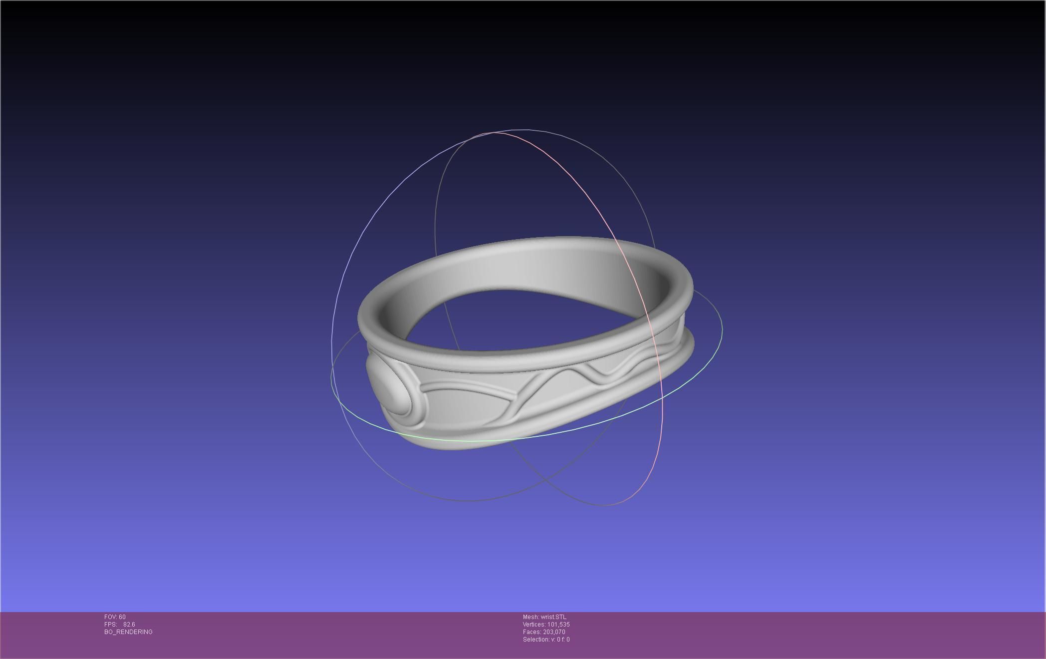 FFXIV Dancer Class Wrist Armband 3D print model_7