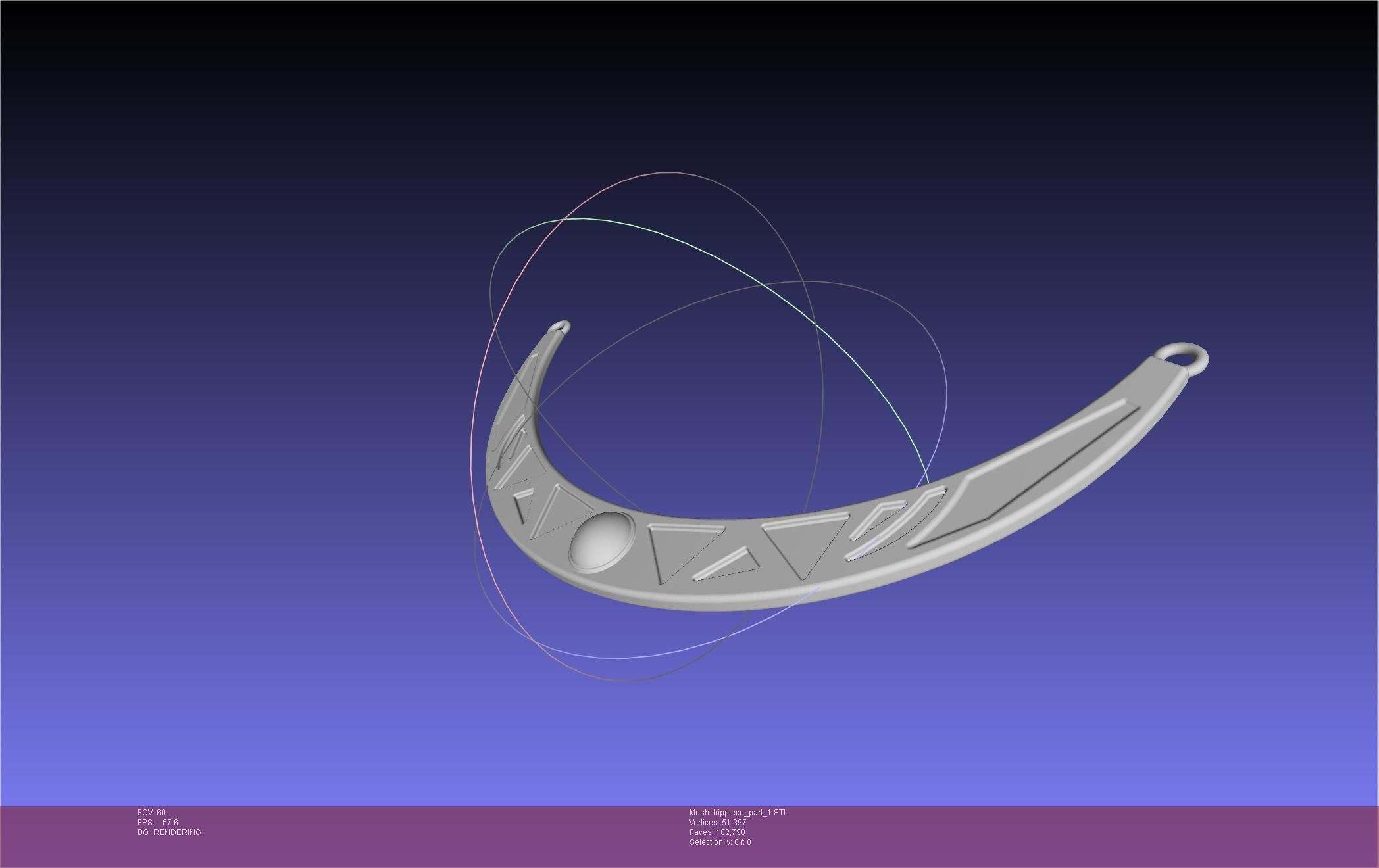 FFXIV Dancer Class Hip Arcs 3D print model_3