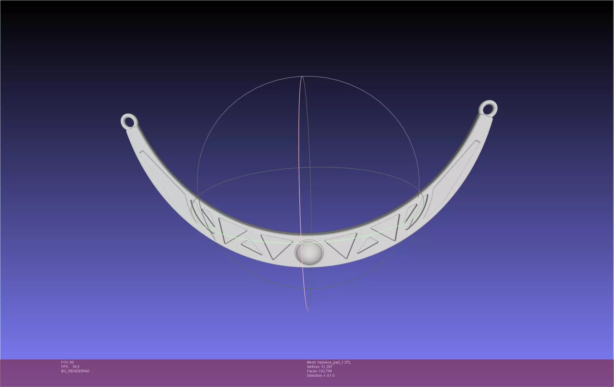 FFXIV Dancer Class Hip Arcs 3D print model_0