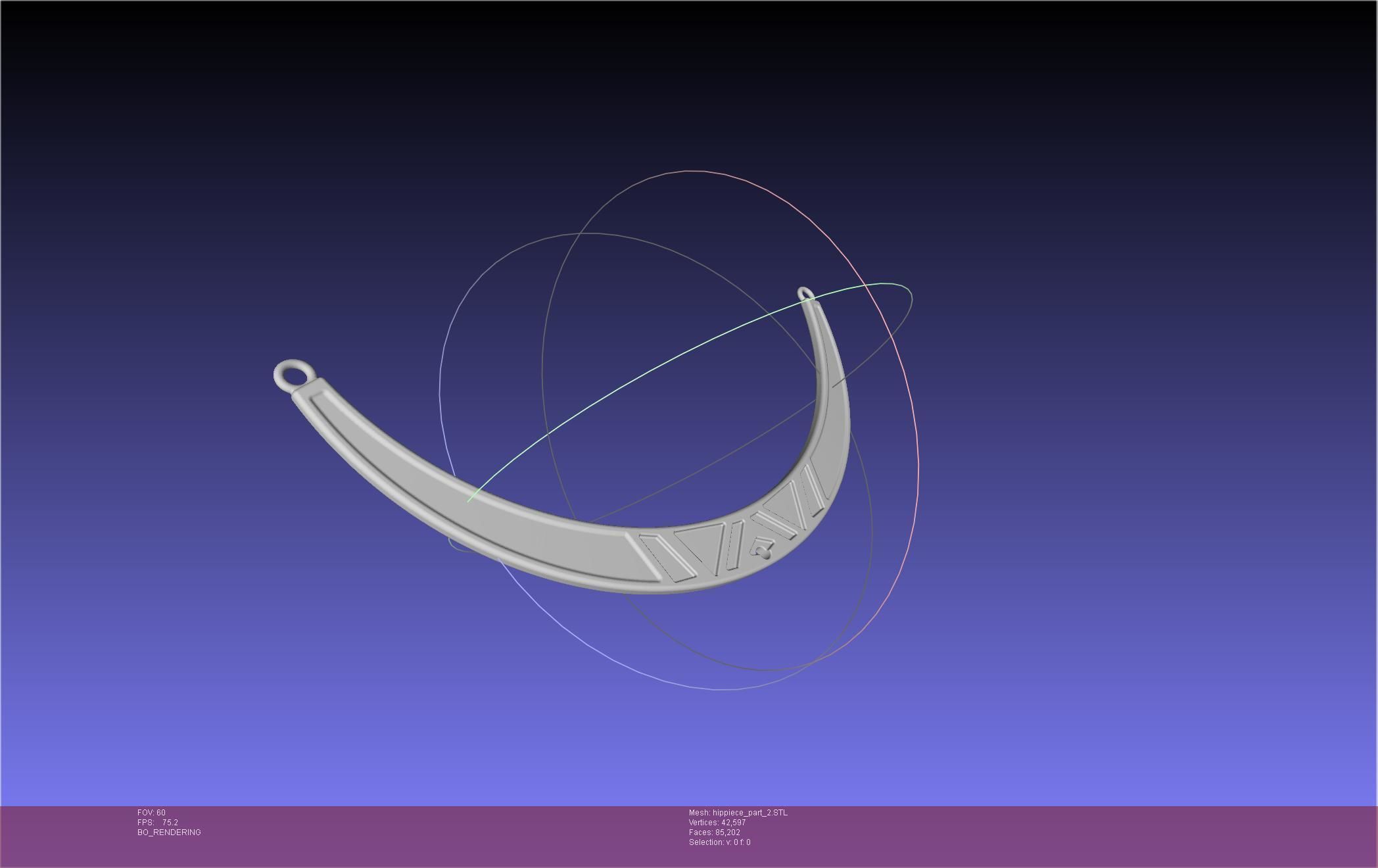 FFXIV Dancer Class Hip Arcs 3D print model_9