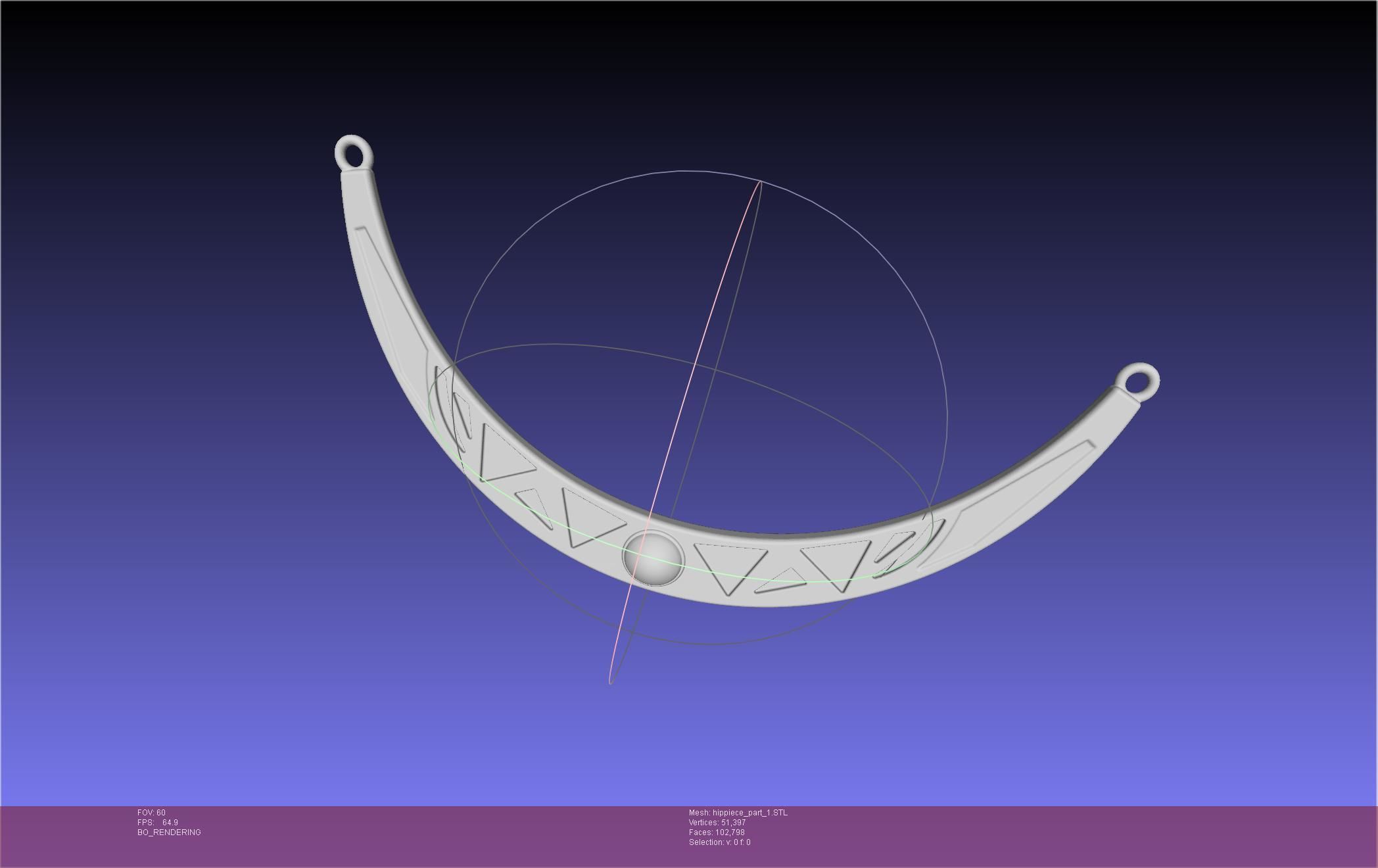 FFXIV Dancer Class Hip Arcs 3D print model_4