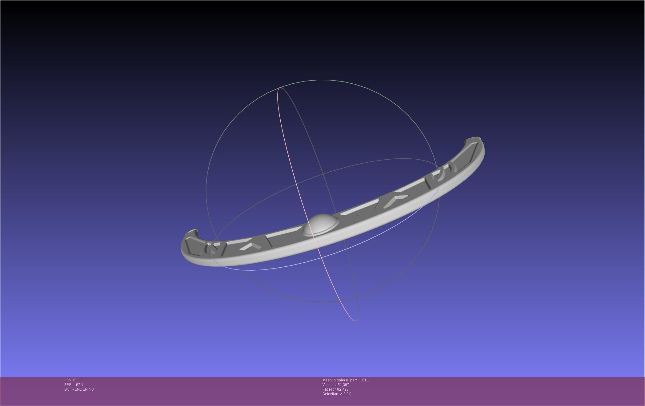 FFXIV Dancer Class Hip Arcs 3D print model_1