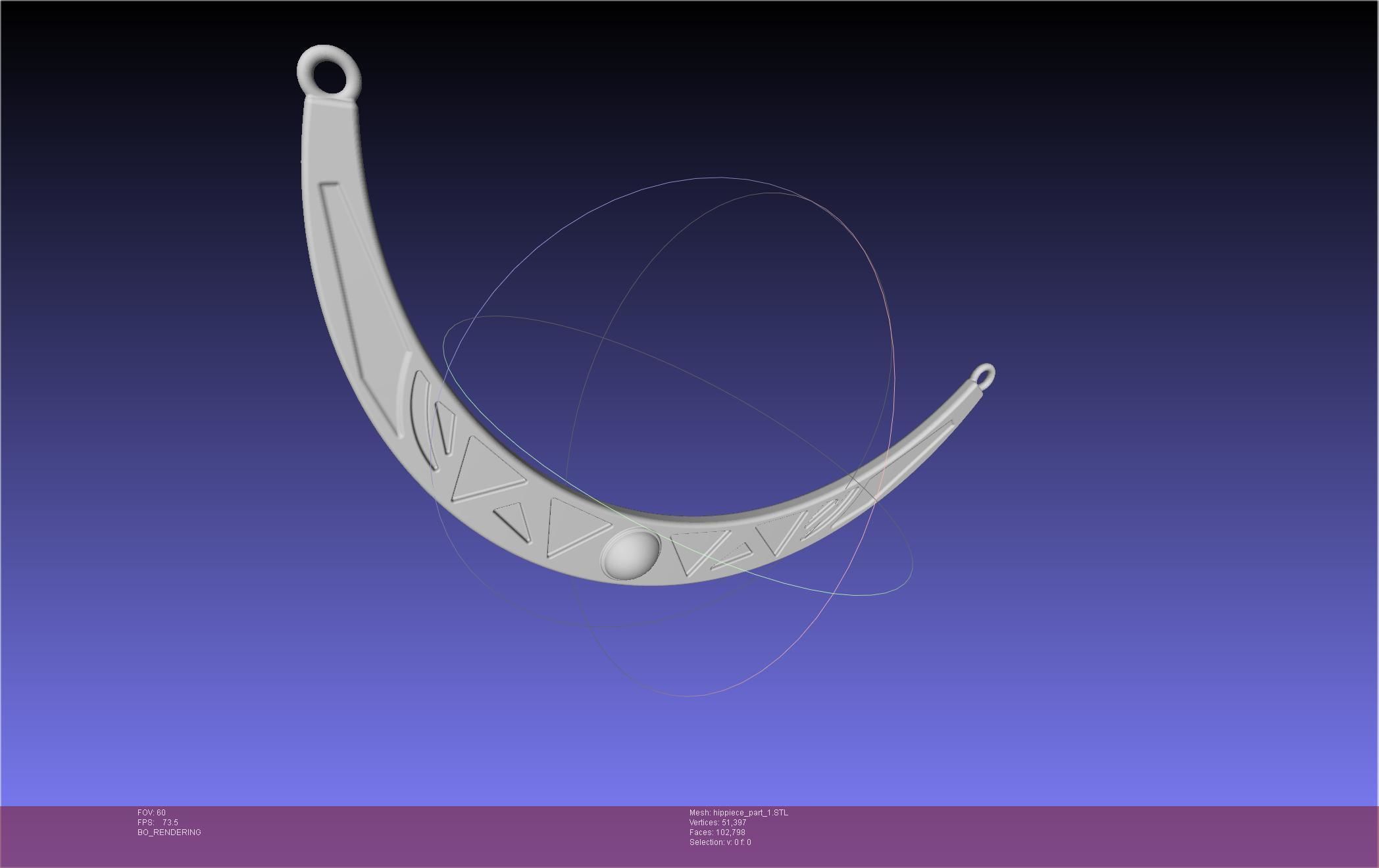 FFXIV Dancer Class Hip Arcs 3D print model_5