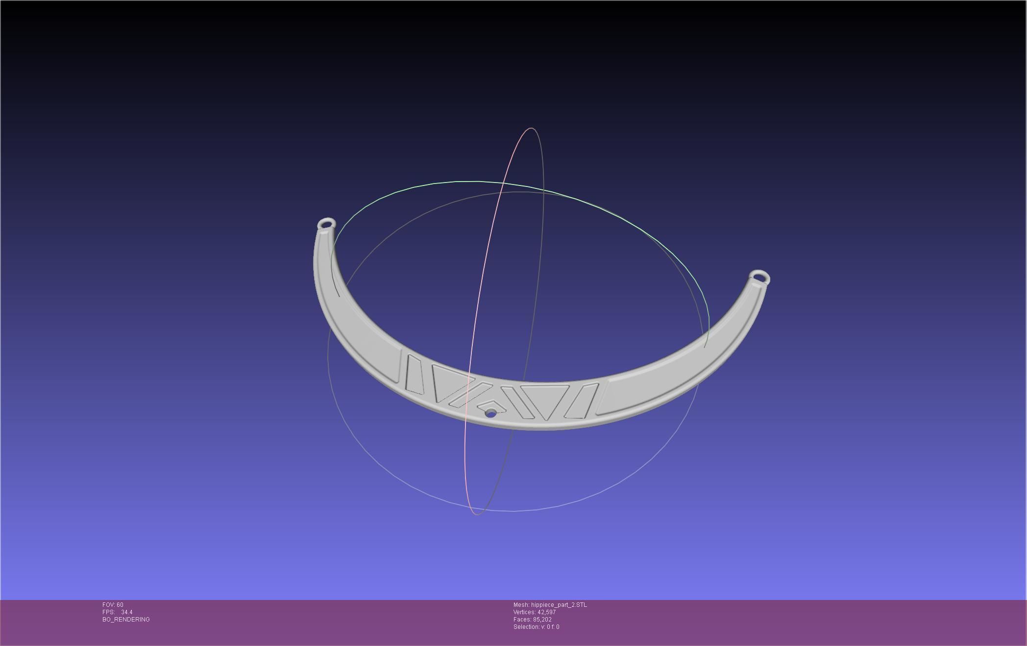 FFXIV Dancer Class Hip Arcs 3D print model_7