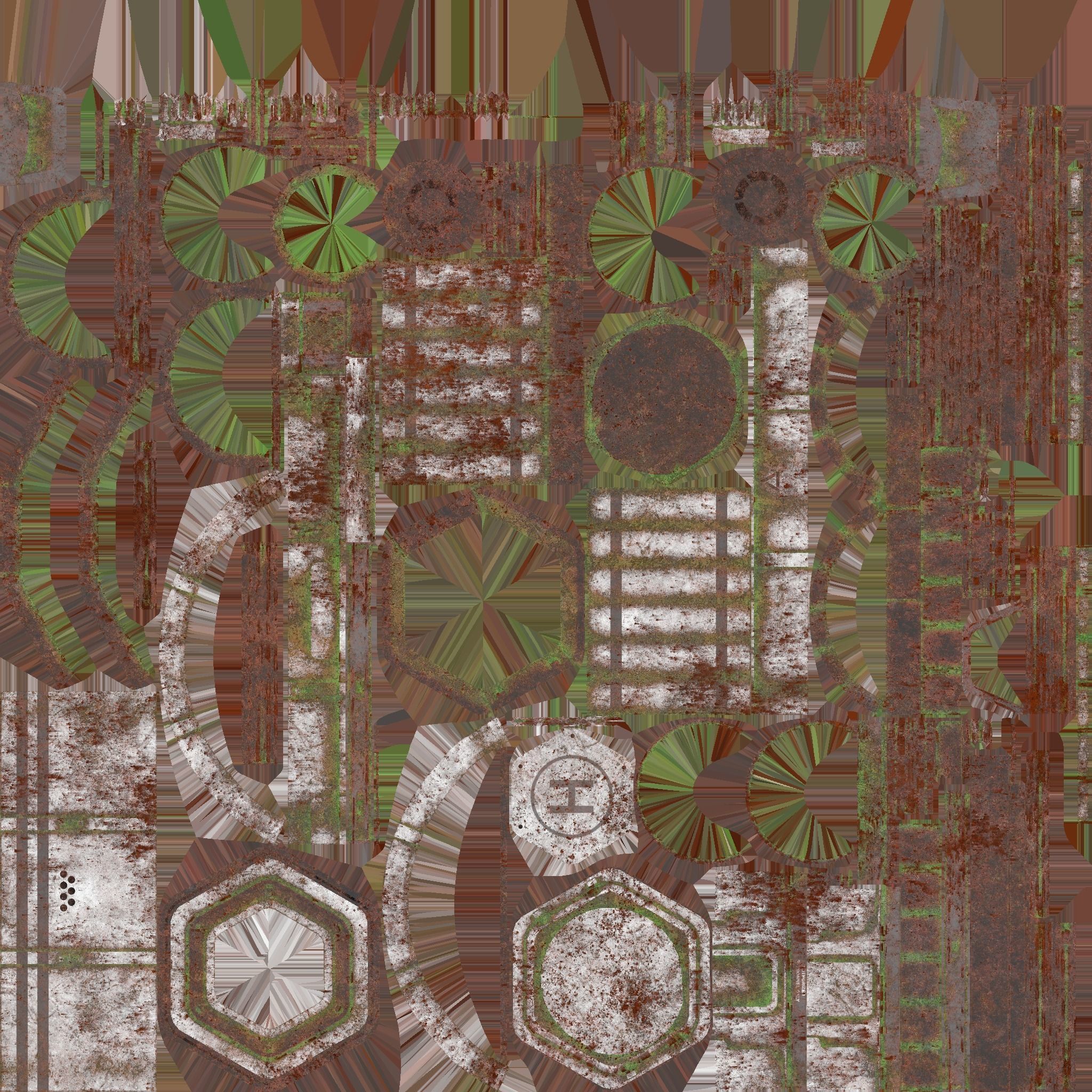 SciFi Facility A10 Abandoned - Sci Fi Exterior Design Low-poly 3D model_19