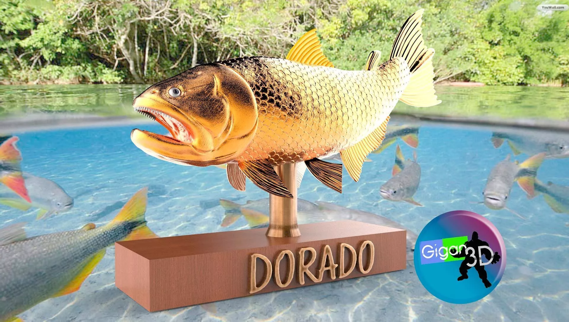 GOLDEN FISH 3D print model
