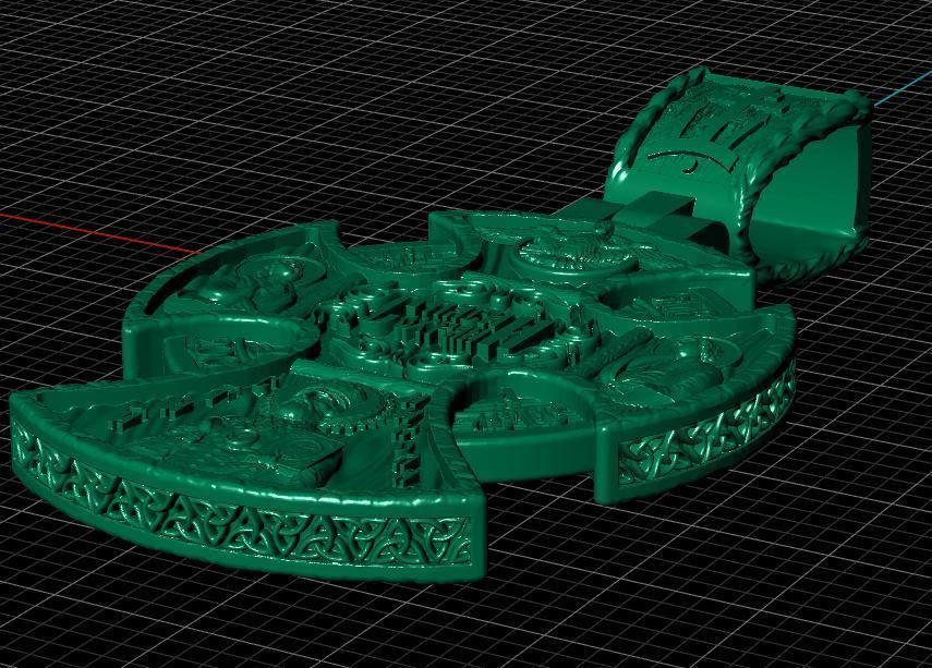 cross christian pendant in sterling silver 3D print model_24