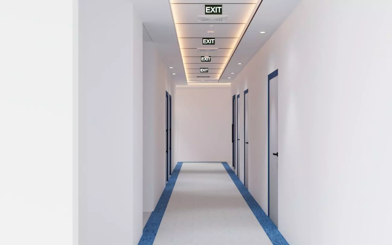 hospital corridor 3D model