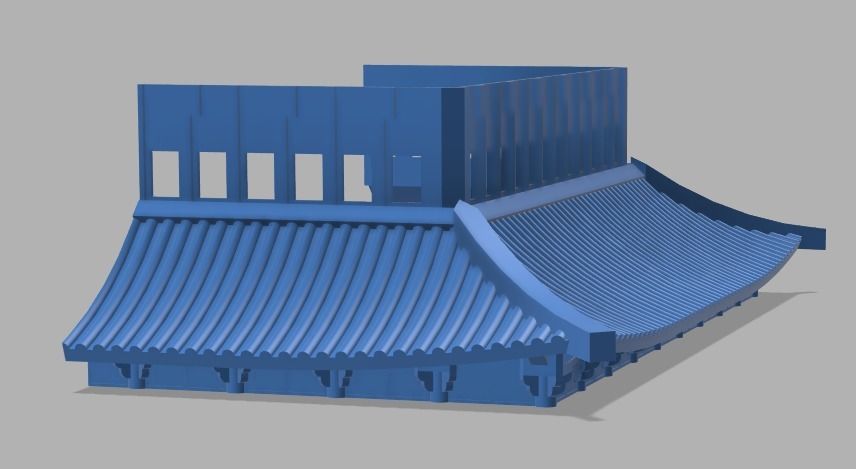 Chinese Temple 3D print model_3