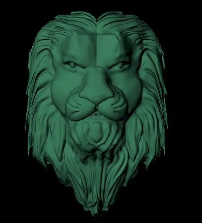 Lion Pendant  3D print model_0