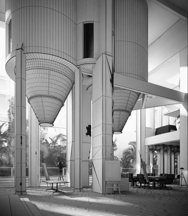 Steampunk Architectural Office 3D model_4