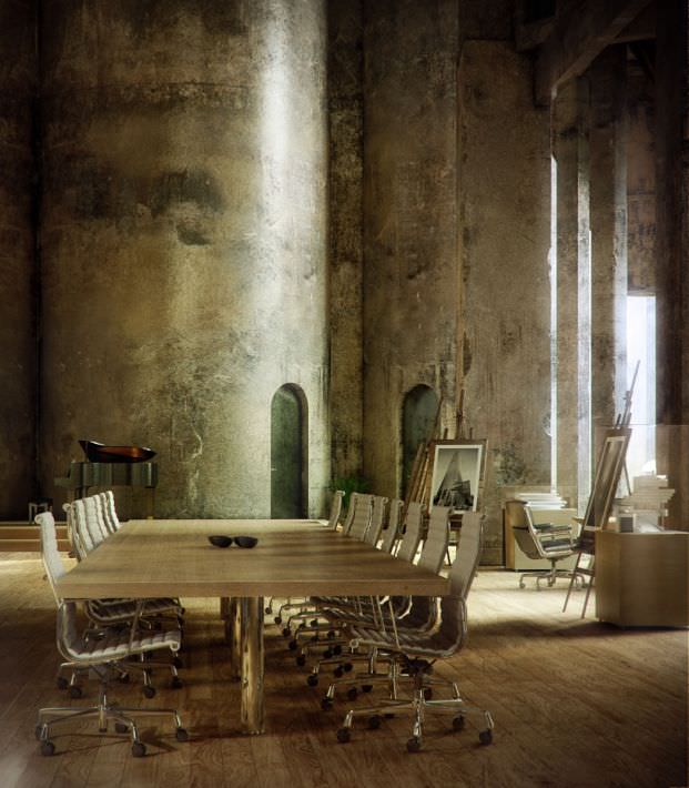 Steampunk Architectural Office 3D model_5