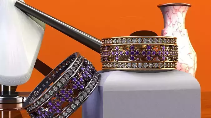 Lucky star ring 3D print model