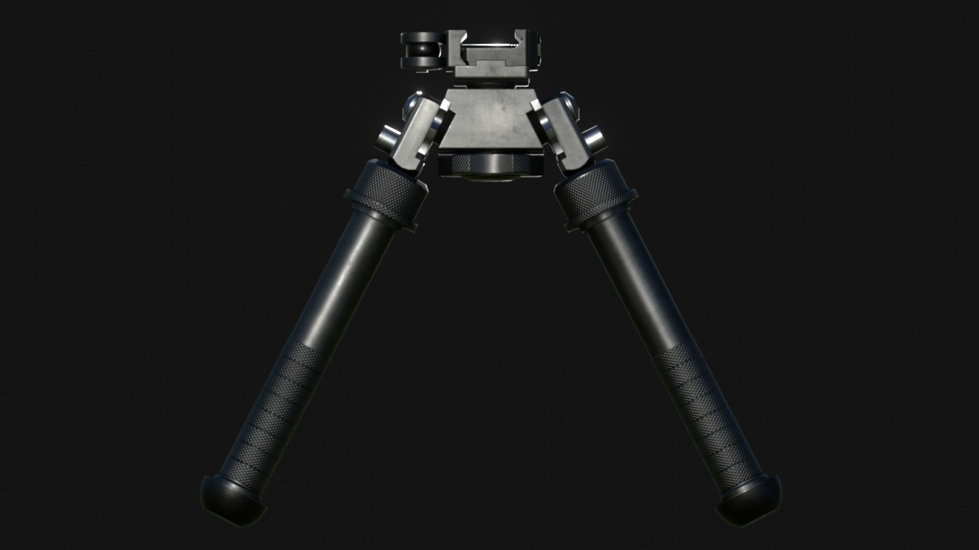 Atlas BT10 Bipod and Embedded Front Rail - Game Asset Low-poly 3D model_5