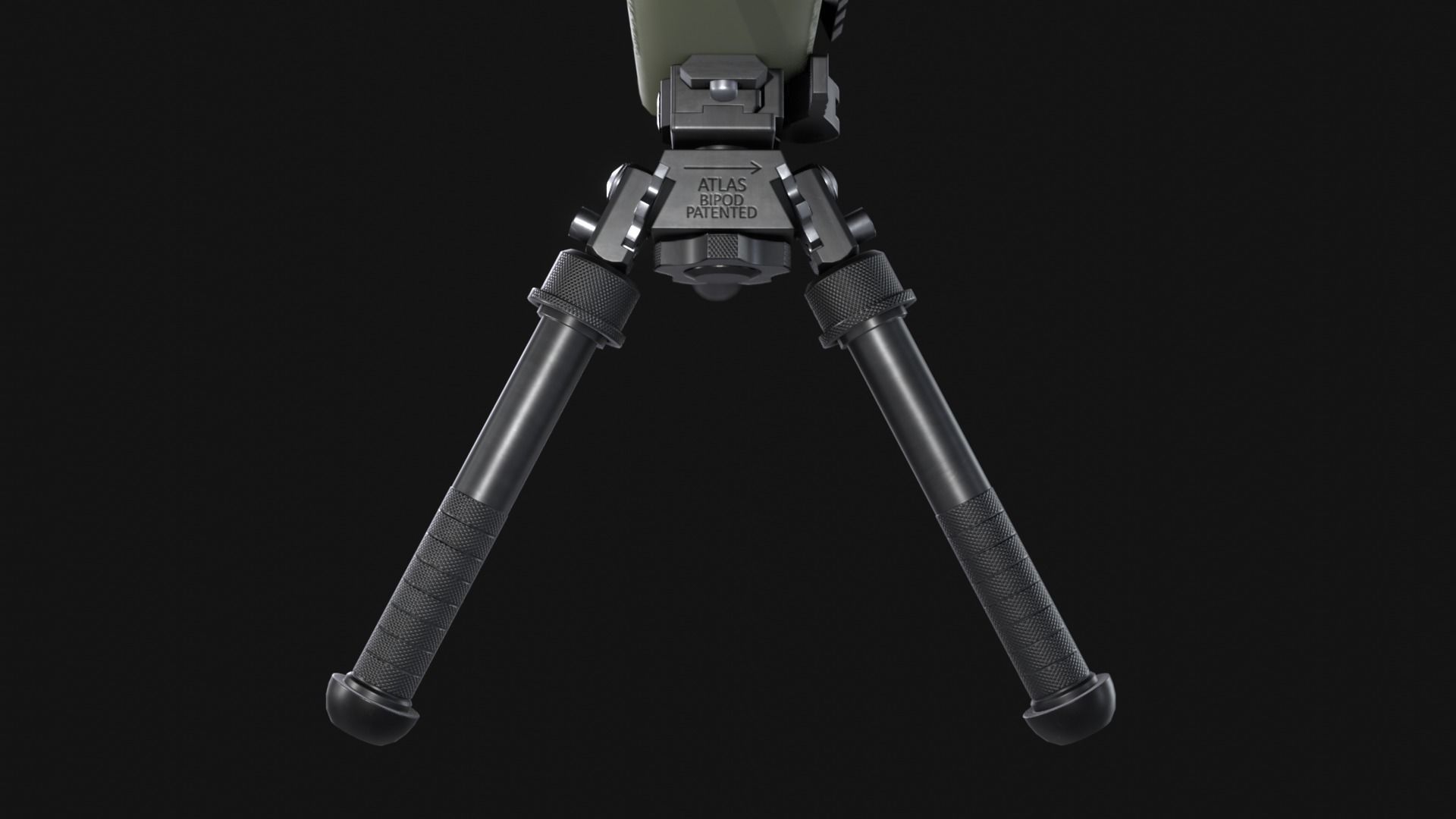 Atlas BT10 Bipod and Embedded Front Rail - Game Asset Low-poly 3D model_3