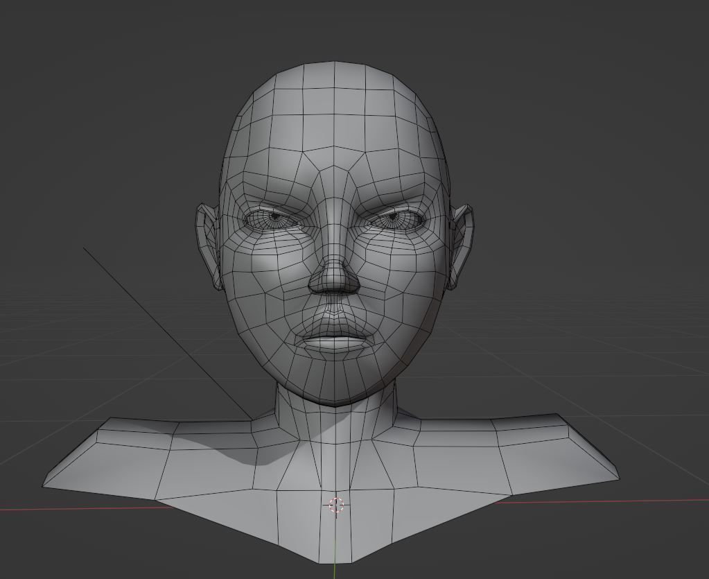 Rig Face3D low-poly  Free low-poly 3D model_2