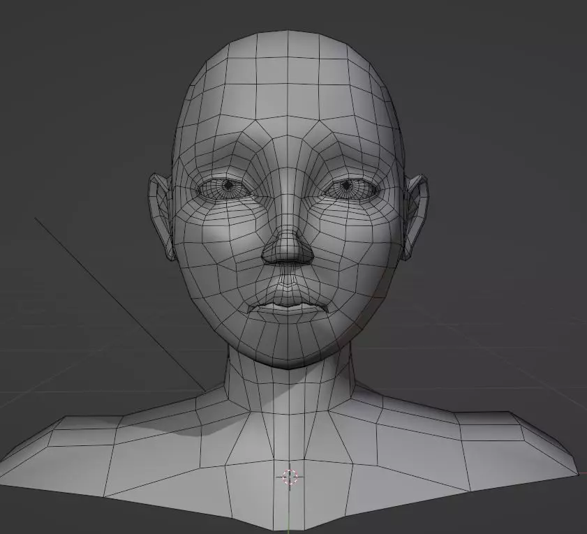 Rig Face3D low-poly  Free low-poly 3D model_0