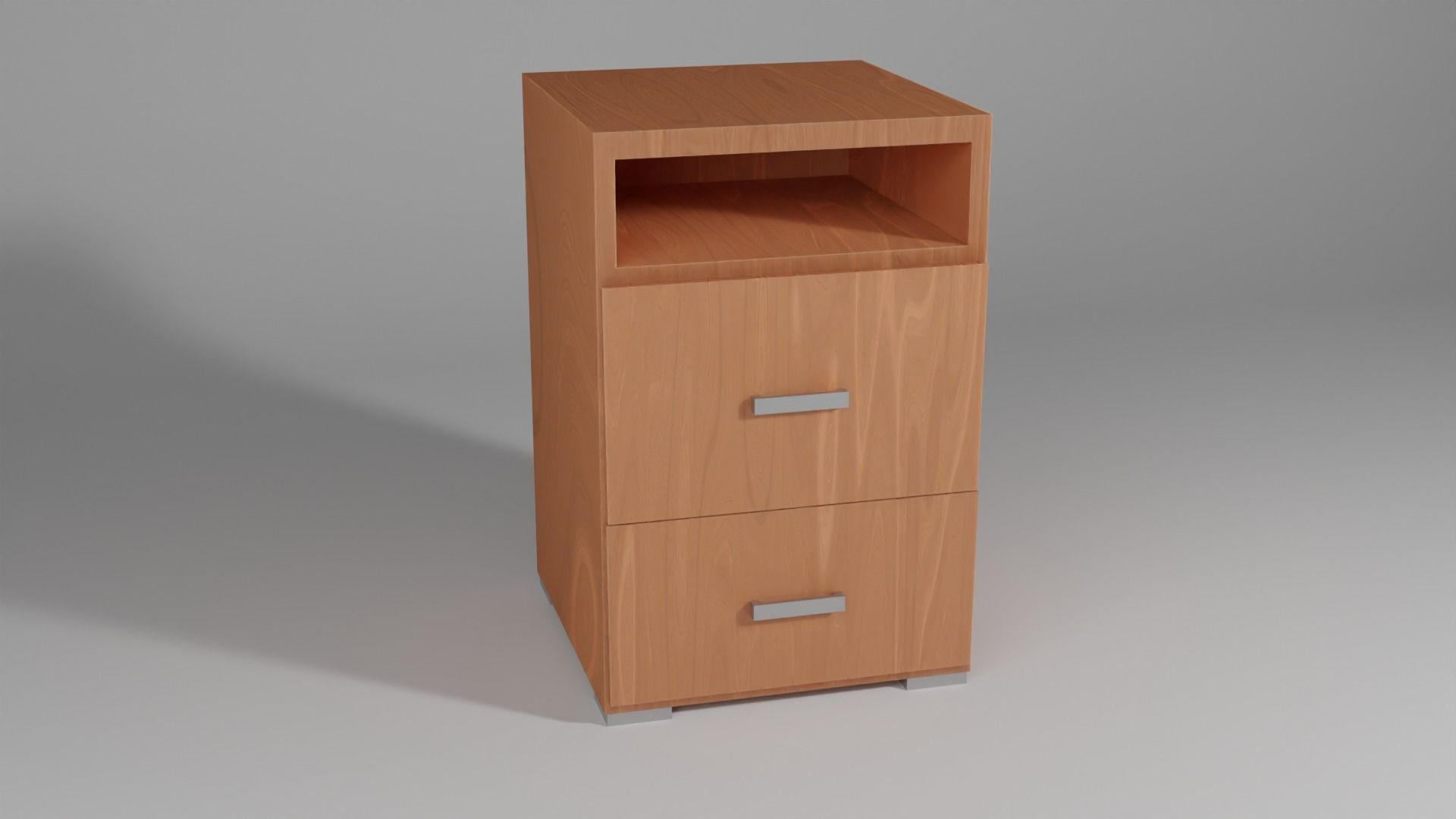 night stand Low-poly 3D model_2